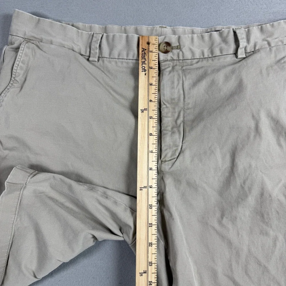 Vineyard Vines Mens Shorts Breaker 38‎ Khaki Cotton Flat Front Chino Golf Casual